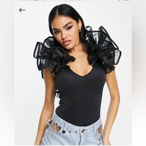 ASOS Design Organza Bodysuit